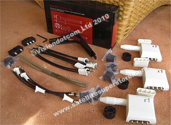 Inverto 3 satellite quatro LNB Multiconnect Kit