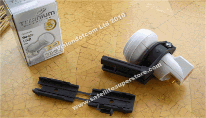 0.1dB Titanium single mini dish LNB