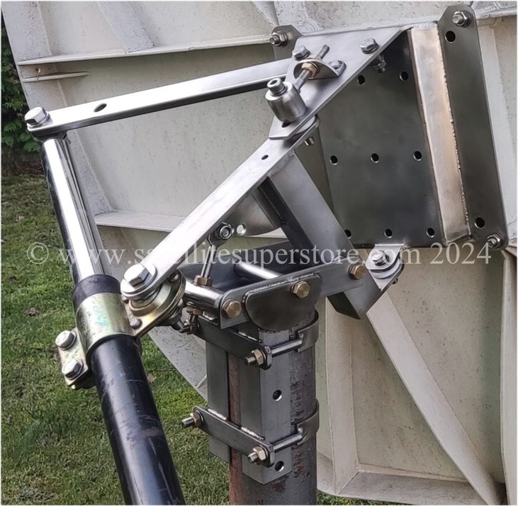 Primesat polar mount for Cahors and Raven 1.2m dish